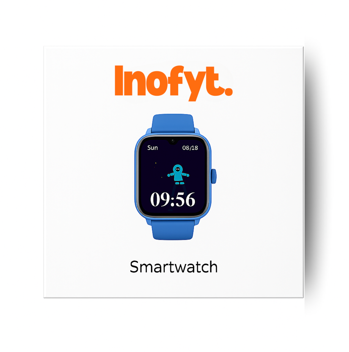 Montre connectée bleue pour enfant GPS étanche – Inofyt™ sécurité & appel SOS
